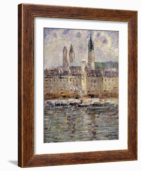 View of Rouen; Vue De Rouen, 1927-Gustave Loiseau-Framed Giclee Print