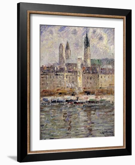 View of Rouen; Vue De Rouen, 1927-Gustave Loiseau-Framed Giclee Print