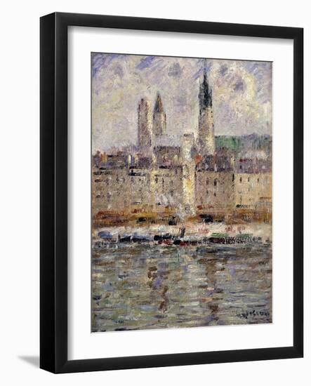 View of Rouen; Vue De Rouen, 1927-Gustave Loiseau-Framed Giclee Print