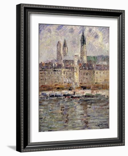 View of Rouen; Vue De Rouen, 1927-Gustave Loiseau-Framed Giclee Print