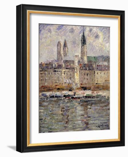 View of Rouen; Vue De Rouen, 1927-Gustave Loiseau-Framed Giclee Print