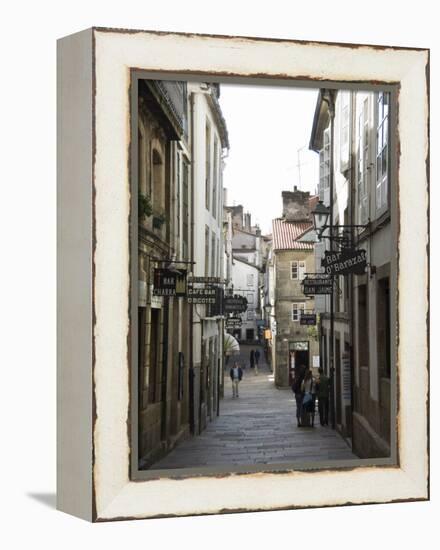 View of Rua Da Raina, Santiago De Compostela, Galicia, Spain-R H Productions-Framed Premier Image Canvas