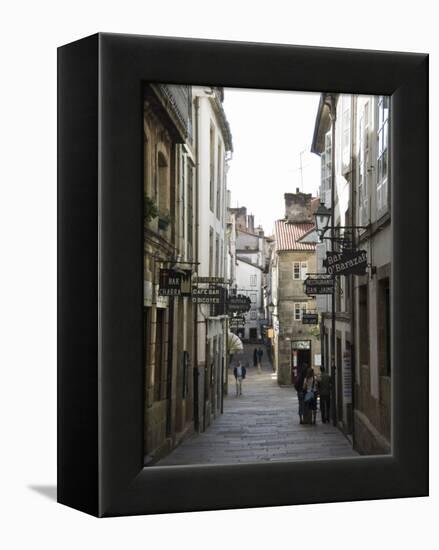 View of Rua Da Raina, Santiago De Compostela, Galicia, Spain-R H Productions-Framed Premier Image Canvas