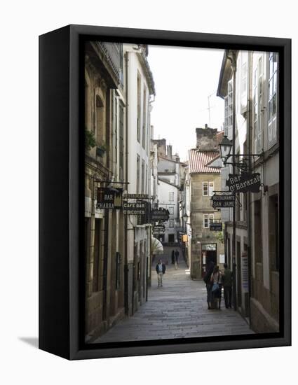 View of Rua Da Raina, Santiago De Compostela, Galicia, Spain-R H Productions-Framed Premier Image Canvas