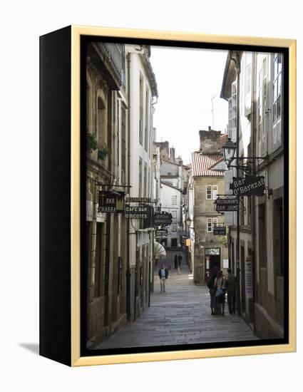 View of Rua Da Raina, Santiago De Compostela, Galicia, Spain-R H Productions-Framed Premier Image Canvas
