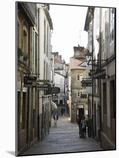 View of Rua Da Raina, Santiago De Compostela, Galicia, Spain-R H Productions-Mounted Photographic Print
