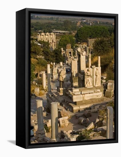 View of Ruins, Ephesus, Turkey-Joe Restuccia III-Framed Premier Image Canvas