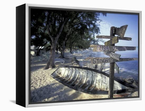 View of Rum Point on Grand Cayman, Cayman Islands, Caribbean-Robin Hill-Framed Premier Image Canvas