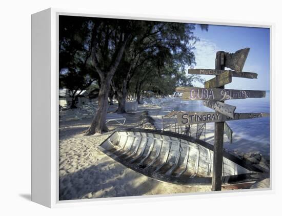 View of Rum Point on Grand Cayman, Cayman Islands, Caribbean-Robin Hill-Framed Premier Image Canvas