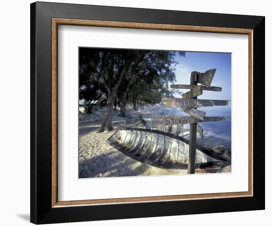 View of Rum Point on Grand Cayman, Cayman Islands, Caribbean-Robin Hill-Framed Photographic Print