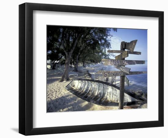 View of Rum Point on Grand Cayman, Cayman Islands, Caribbean-Robin Hill-Framed Photographic Print