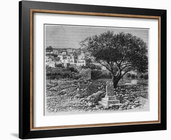 View of Safed, from 'La Syrie D'Aujourd'Hui. Voyages Dans La Phenicie, Le Liban Et La Judee.…-null-Framed Giclee Print