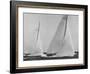 View of Sailboats Intrepid and Columbia During the America's Cup Trials-George Silk-Framed Photographic Print