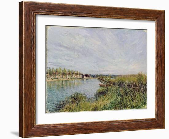 View of Saint-Mammes, C.1880-Alfred Sisley-Framed Giclee Print