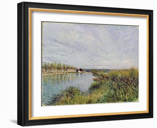 View of Saint-Mammes, C.1880-Alfred Sisley-Framed Giclee Print