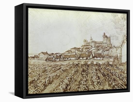 View of Saintes-Maries-Vincent van Gogh-Framed Premier Image Canvas