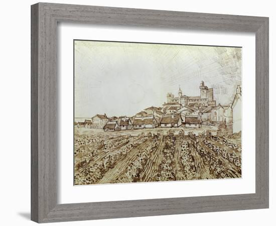 View of Saintes-Maries-Vincent van Gogh-Framed Giclee Print