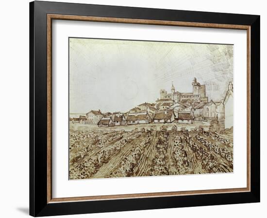 View of Saintes-Maries-Vincent van Gogh-Framed Giclee Print