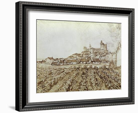 View of Saintes-Maries-Vincent van Gogh-Framed Giclee Print