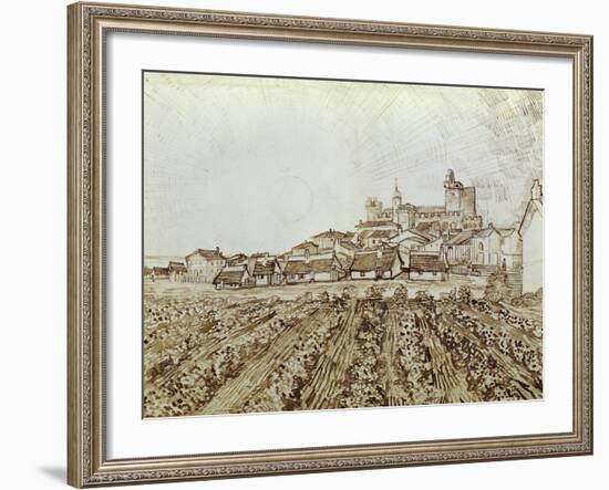 View of Saintes-Maries-Vincent van Gogh-Framed Giclee Print