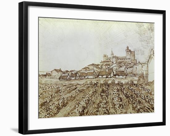 View of Saintes-Maries-Vincent van Gogh-Framed Giclee Print