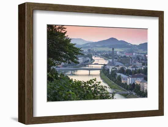 View of Salzach River, Salzburg, Austria, Europe-Jane Sweeney-Framed Photographic Print