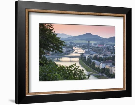 View of Salzach River, Salzburg, Austria, Europe-Jane Sweeney-Framed Photographic Print