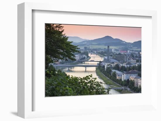 View of Salzach River, Salzburg, Austria, Europe-Jane Sweeney-Framed Photographic Print