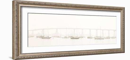 View of San Diego Coronado Bridge, San Diego Bay, San Diego, San Diego County, California, USA-Panoramic Images-Framed Photographic Print