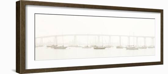 View of San Diego Coronado Bridge, San Diego Bay, San Diego, San Diego County, California, USA-Panoramic Images-Framed Photographic Print