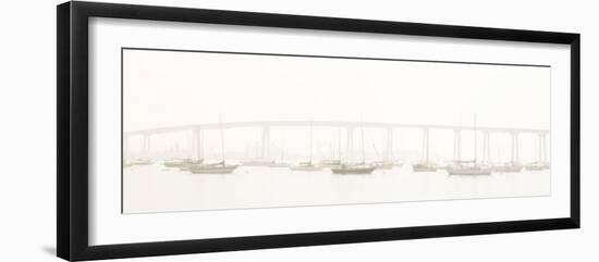 View of San Diego Coronado Bridge, San Diego Bay, San Diego, San Diego County, California, USA-Panoramic Images-Framed Photographic Print