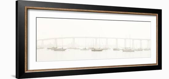 View of San Diego Coronado Bridge, San Diego Bay, San Diego, San Diego County, California, USA-Panoramic Images-Framed Photographic Print