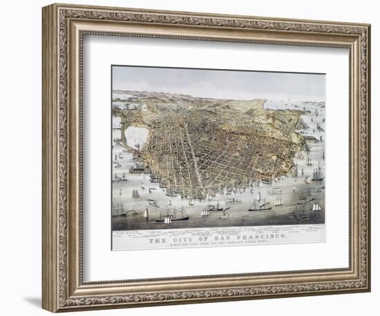 View of San Francisco, 1878-Currier & Ives-Framed Giclee Print