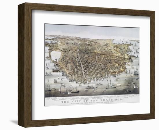 View of San Francisco, 1878-Currier & Ives-Framed Giclee Print