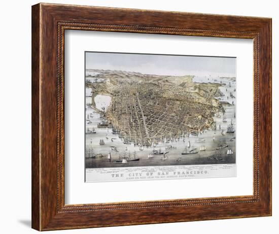 View of San Francisco, 1878-Currier & Ives-Framed Giclee Print