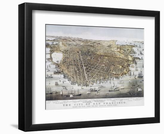 View of San Francisco, 1878-Currier & Ives-Framed Giclee Print