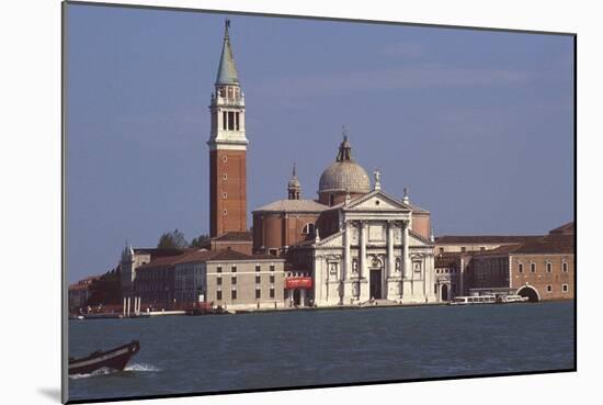 View of San Giorgio Maggiore, built by Andrea Palladio-null-Mounted Giclee Print