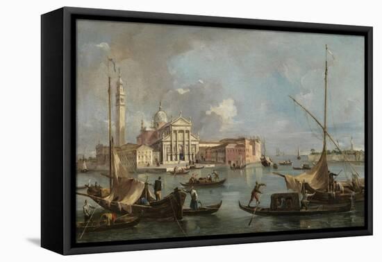 View of San Giorgio Maggiore, C.1760 (Oil on Canvas)-Francesco Guardi-Framed Premier Image Canvas