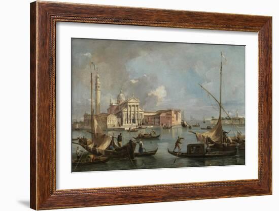 View of San Giorgio Maggiore, C.1760 (Oil on Canvas)-Francesco Guardi-Framed Giclee Print