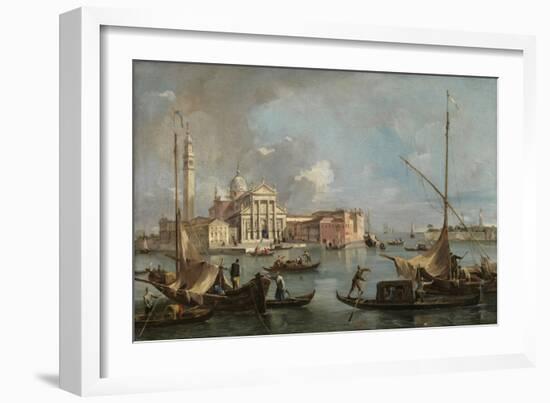 View of San Giorgio Maggiore, C.1760 (Oil on Canvas)-Francesco Guardi-Framed Giclee Print