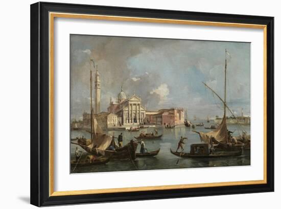 View of San Giorgio Maggiore, C.1760 (Oil on Canvas)-Francesco Guardi-Framed Giclee Print