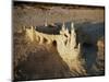 View of Sandcastle on Beach-David Barnes-Mounted Photographic Print