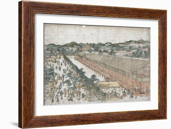 View of Sanj?sangend? in Ky?to-Toyoharu Utagawa-Framed Giclee Print