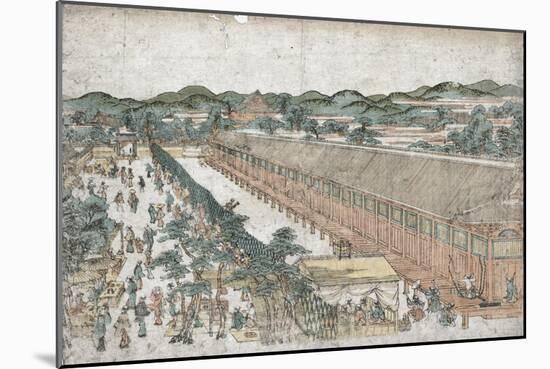 View of Sanj?sangend? in Ky?to-Toyoharu Utagawa-Mounted Giclee Print