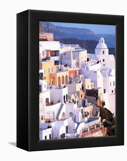 View of Santorini, Greece-Peter Adams-Framed Premier Image Canvas