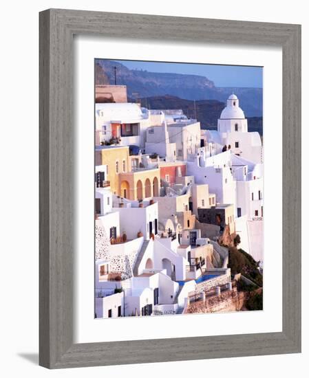 View of Santorini, Greece-Peter Adams-Framed Photographic Print