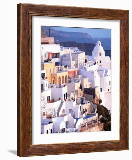 View of Santorini, Greece-Peter Adams-Framed Photographic Print