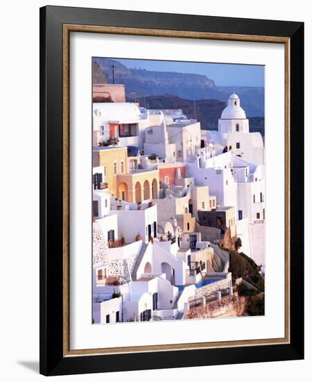 View of Santorini, Greece-Peter Adams-Framed Photographic Print