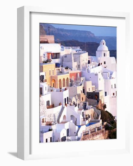 View of Santorini, Greece-Peter Adams-Framed Photographic Print