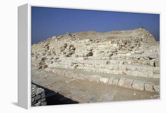 View of Saqqara Necropolis, Memphis-null-Framed Premier Image Canvas